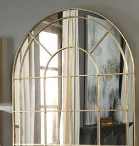 Specchio decorativo da Parete "Montecarlo Nights" - nella variante Oro e Nera, decorativo da parete.