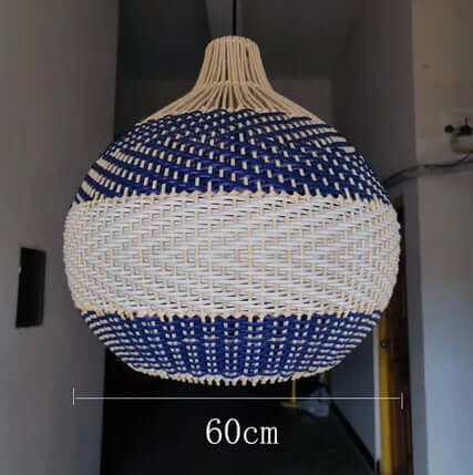 Lampadario "Tulum Resort" - in rattan intrecciato