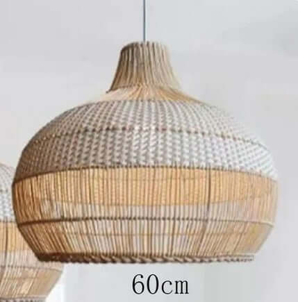 Lampadario "Tulum Resort" - in rattan intrecciato