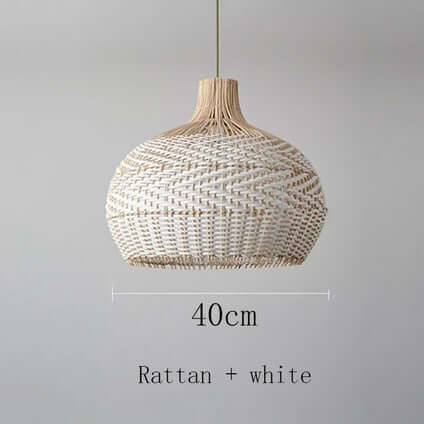 Lampadario "Tulum Resort" - in rattan intrecciato