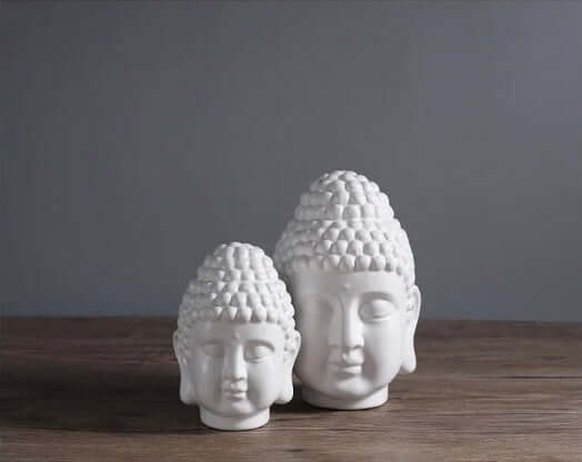 Testa di Buddha "Thai Resort" - in Ceramica Smaltata.