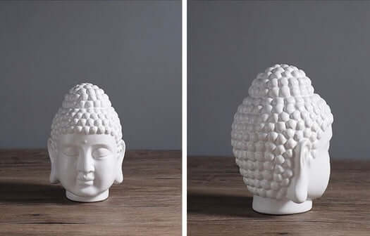 Testa di Buddha "Thai Resort" - in Ceramica Smaltata.