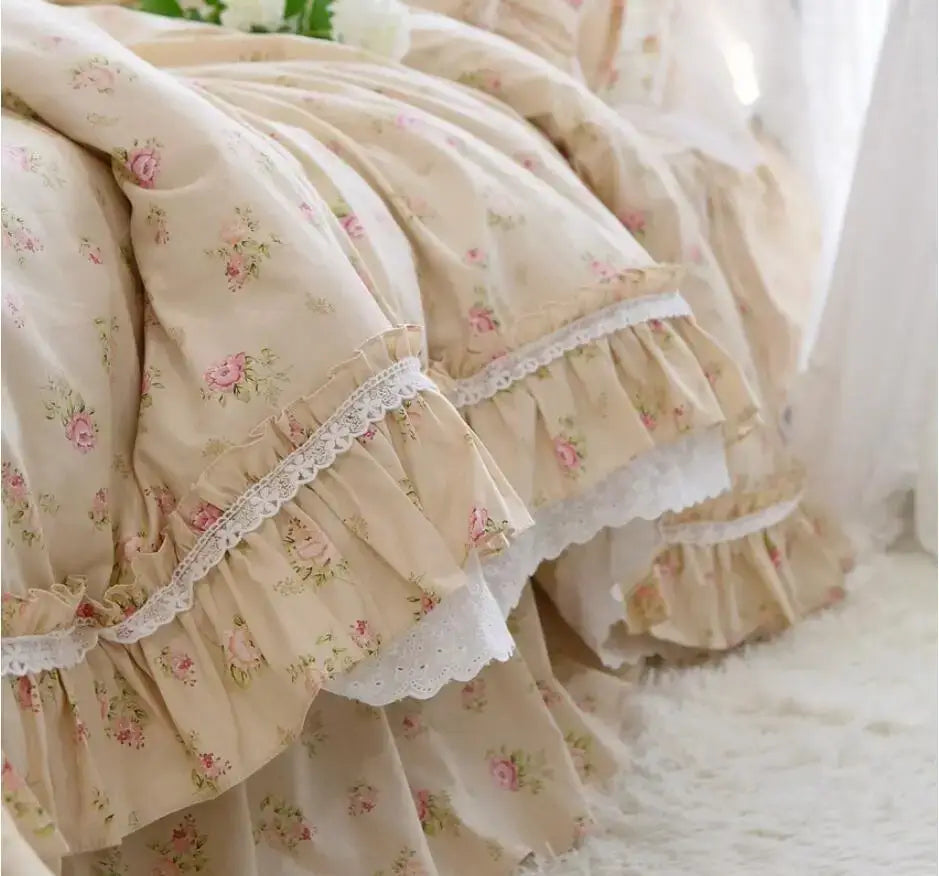 Set Biancheria da Letto "Princess Primerose" - con motivi delicati di rose per un'atmosfera principesca