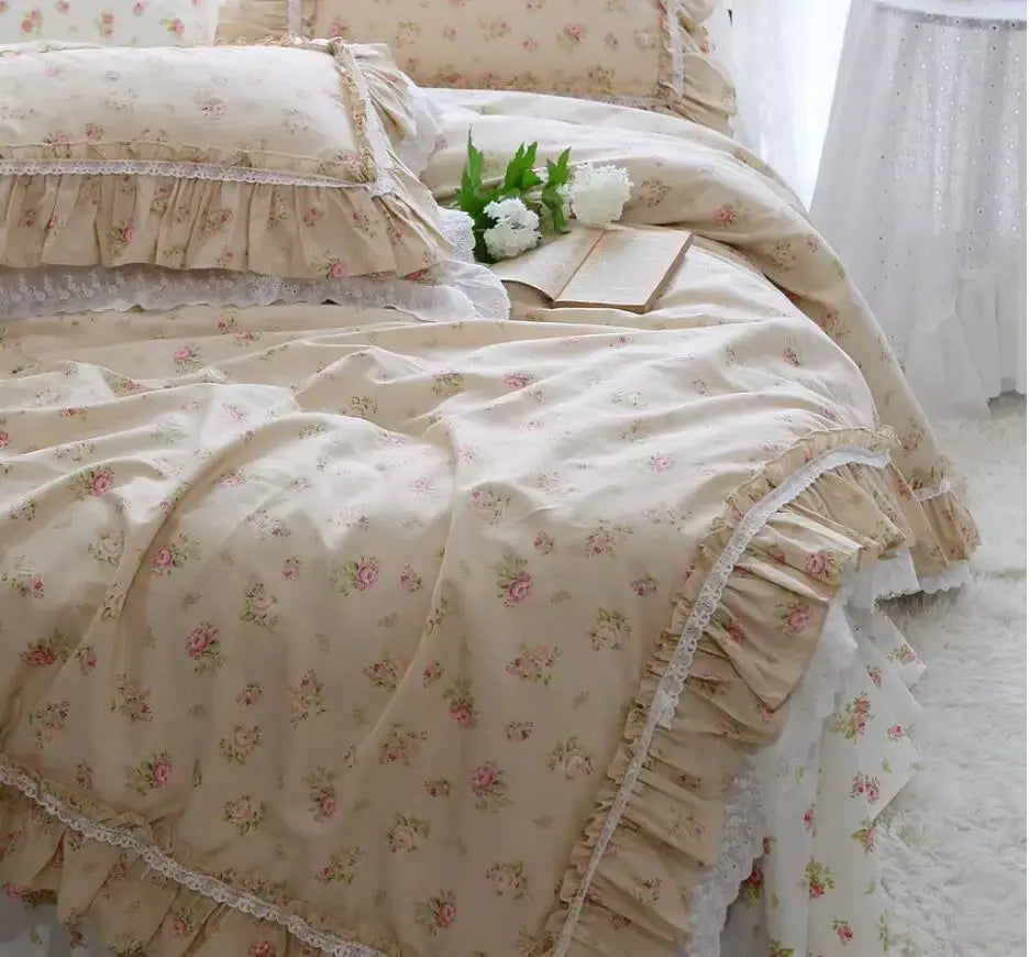 Set Biancheria da Letto "Princess Primerose" - con motivi delicati di rose per un'atmosfera principesca