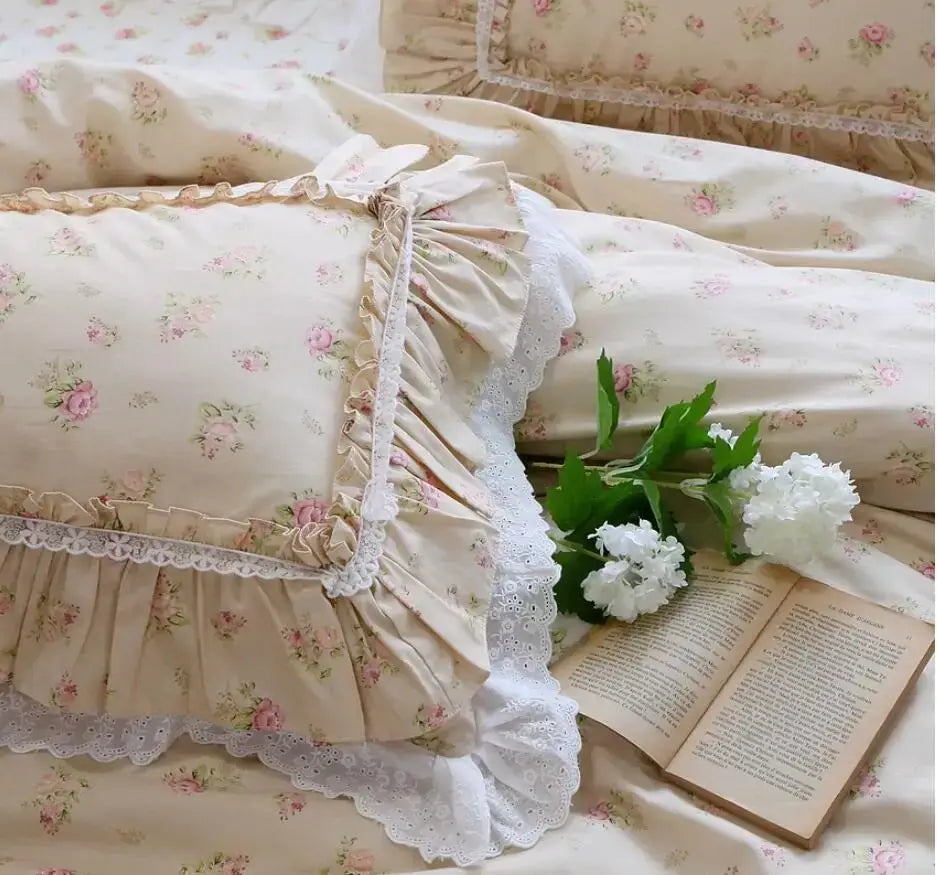 Set Biancheria da Letto "Princess Primerose" - con motivi delicati di rose per un'atmosfera principesca