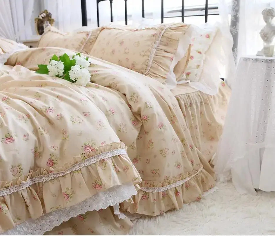 Set Biancheria da Letto "Princess Primerose" - con motivi delicati di rose per un'atmosfera principesca