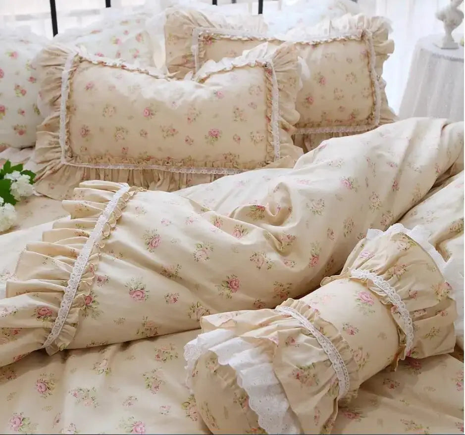 Set Biancheria da Letto "Princess Primerose" - con motivi delicati di rose per un'atmosfera principesca