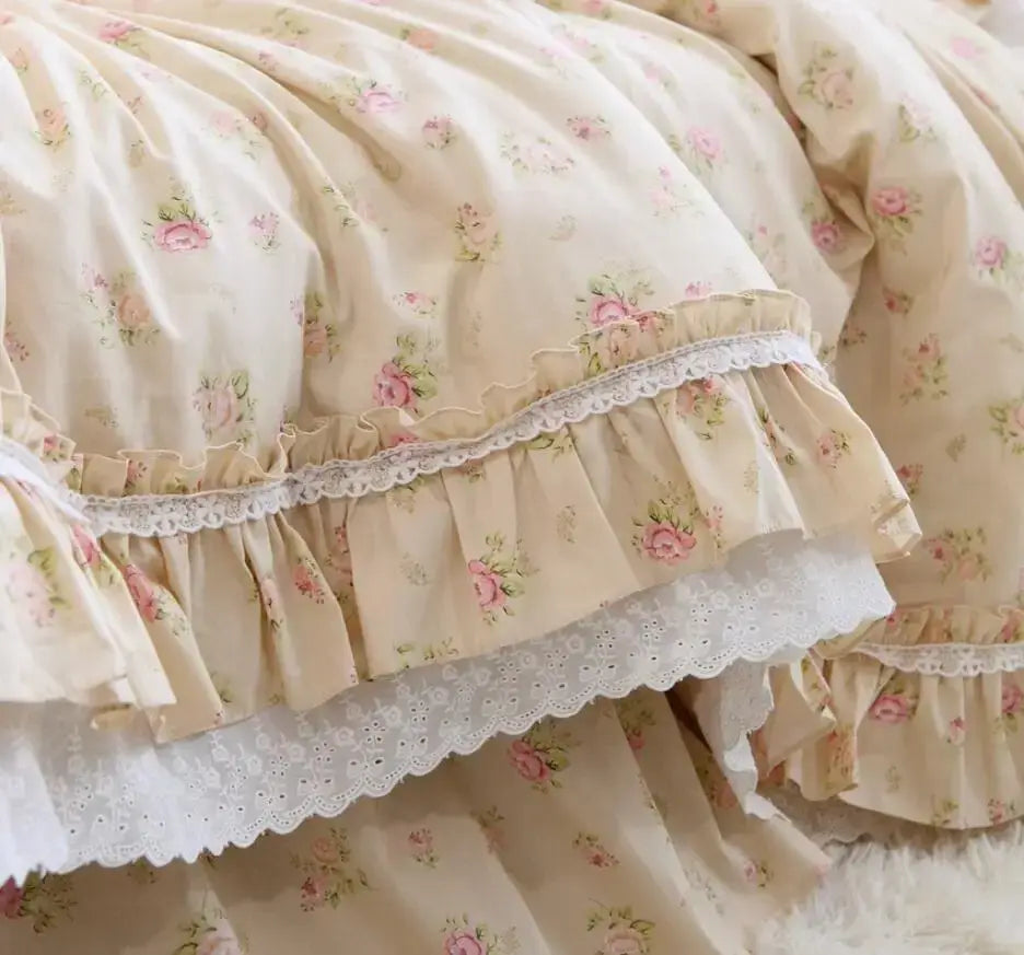 Set Biancheria da Letto "Princess Primerose" - con motivi delicati di rose per un'atmosfera principesca