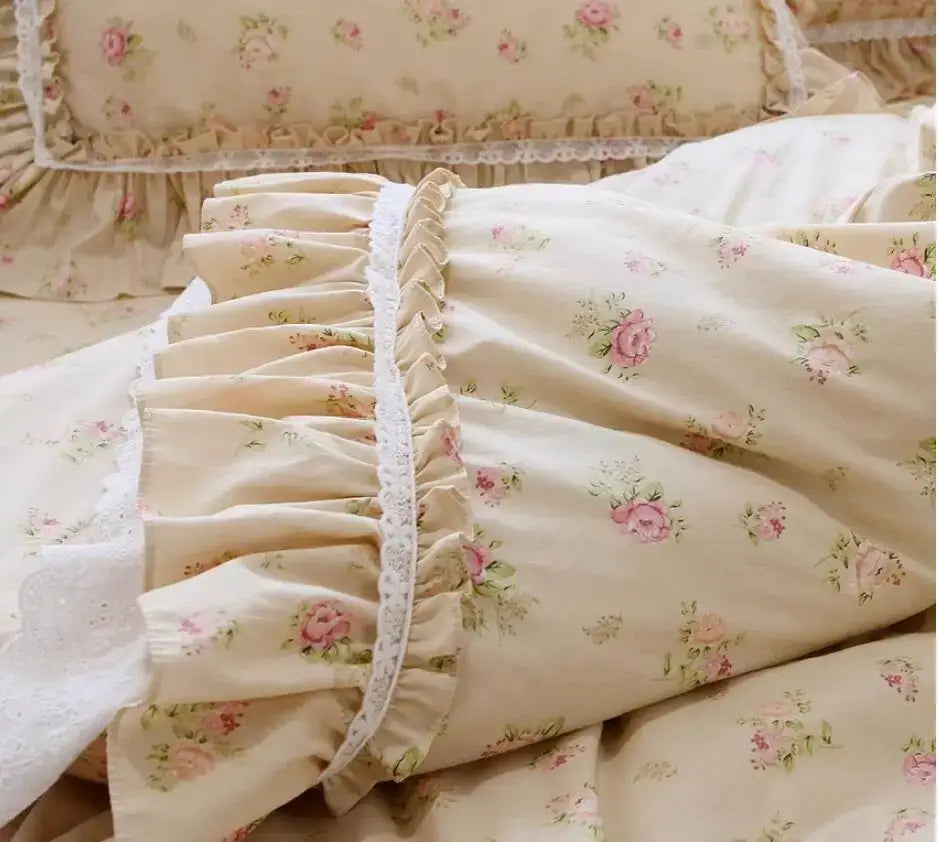 Set Biancheria da Letto "Princess Primerose" - con motivi delicati di rose per un'atmosfera principesca