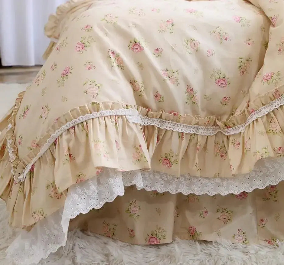 Set Biancheria da Letto "Princess Primerose" - con motivi delicati di rose per un'atmosfera principesca