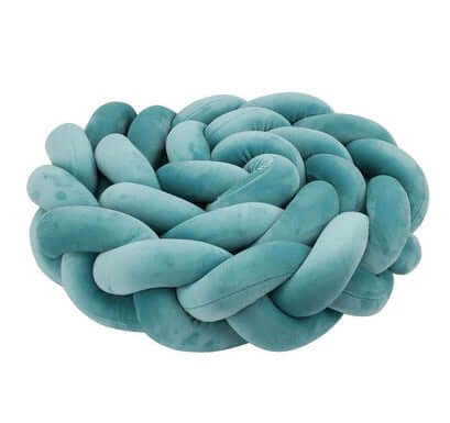 Cuscino Antiurti Intrecciato "Fluffy Braid" per Culle - disponibile in diversi colori e metrature