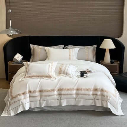 Set Biancheria da Letto "Gold Resort"- in puro cotone Egiziano. Regalati il massimo del lusso!