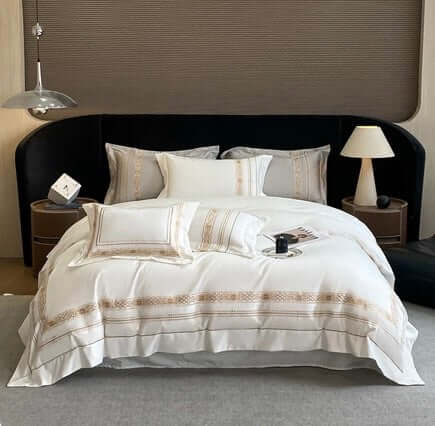 Set Biancheria da Letto "Gold Resort"- in puro cotone Egiziano. Regalati il massimo del lusso!