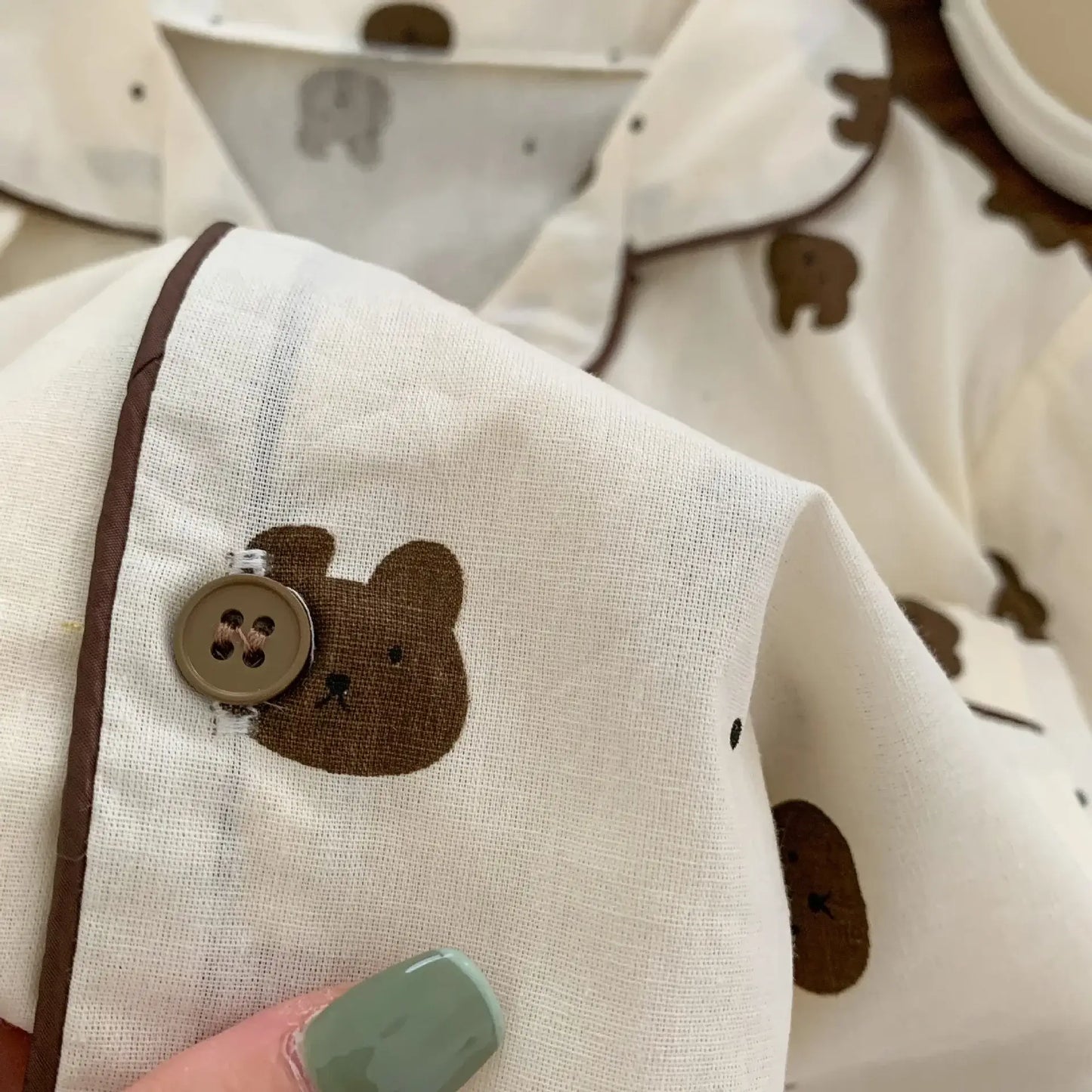 Pigiama "Teddy Quadretti" - in cotone 100% naturale- per bambini da 1-6 anni. Tutti pazzi per la Teddy Mania!