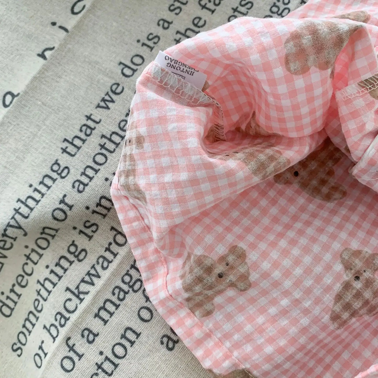 Pigiama "Teddy Quadretti" - in cotone 100% naturale- per bambini da 1-6 anni. Tutti pazzi per la Teddy Mania!