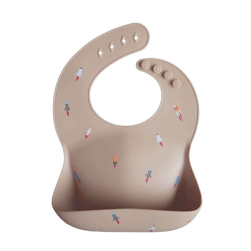 Bavaglia "Flora" stampata in Silicone Morbido - Diverse fantasie disponibili