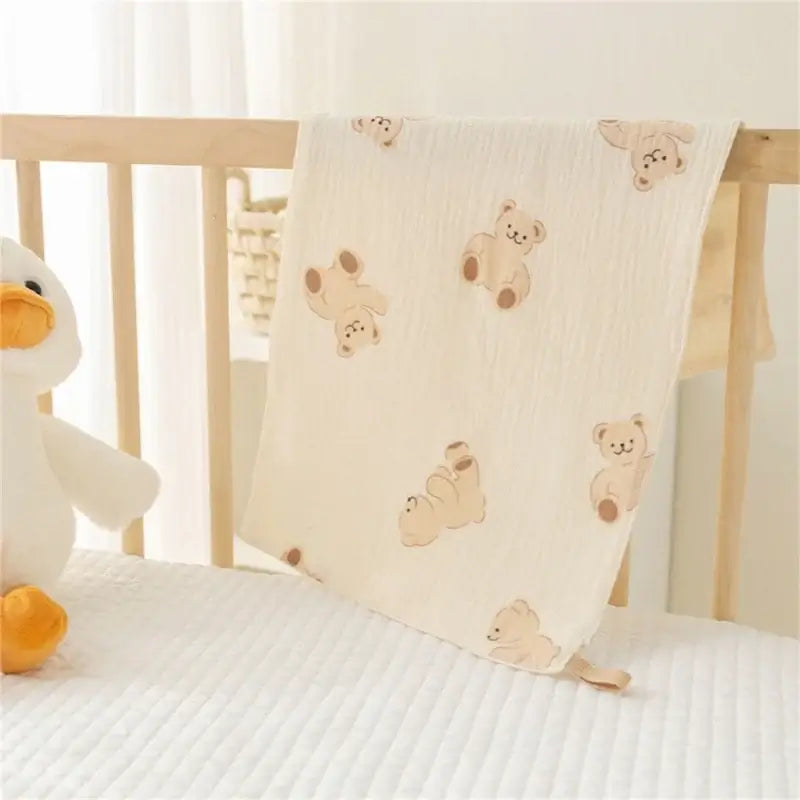 Asciugamano viso del neonato "Cute Touch" in cotone di mossola naturale - disponibile in diverse fantasie