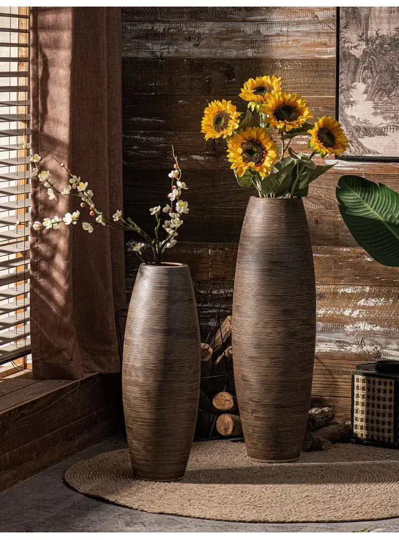 Vasi "Africa Safari" - In terracotta trattata - Completa il tuo ambiente in Stile Safari Resort con un tocco di design etnico!