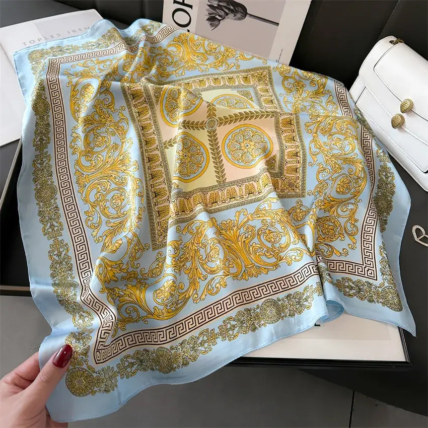 Foulard di Seta "Bandana Miami" - 70x70 disponibile in diversi Colori.