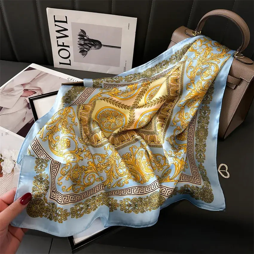 Foulard di Seta "Bandana Miami" - 70x70 disponibile in diversi Colori.