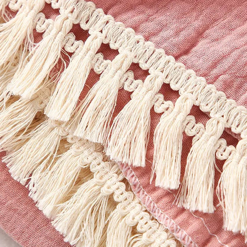 Coperta Estiva "Cotton Summer Teddy" - per neonati da 0-6 mesi in cotone di mossola naturale
