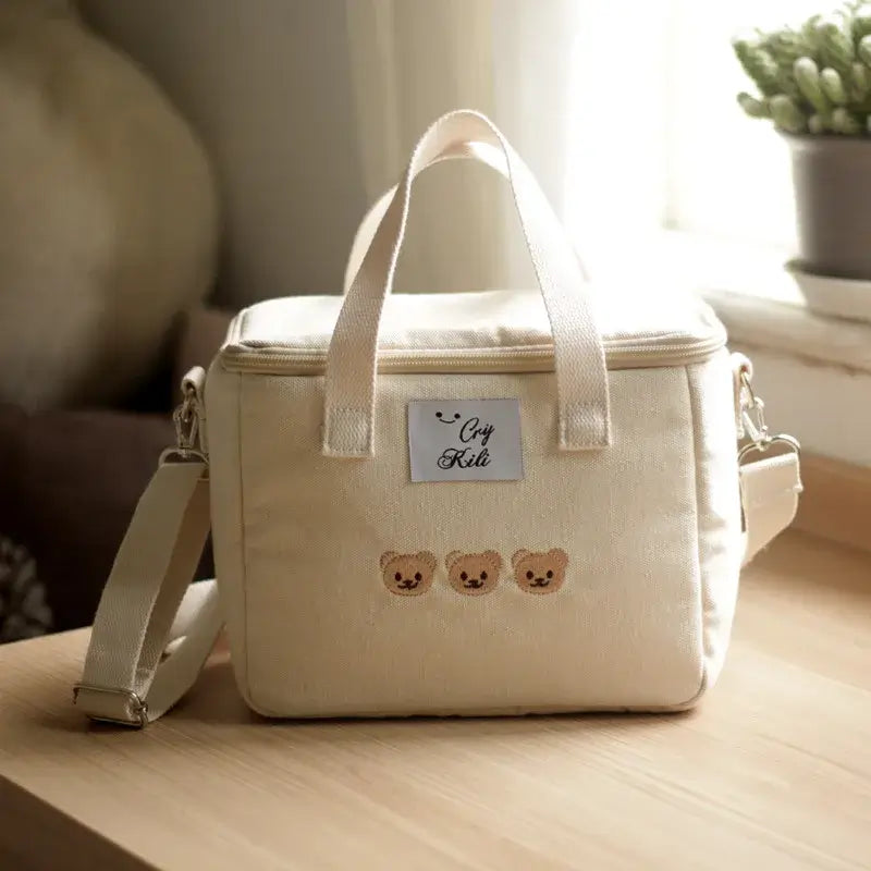 Borsa Termica "Teddy Biberon" - per trasportare le pappe e i biberon in sicurezza