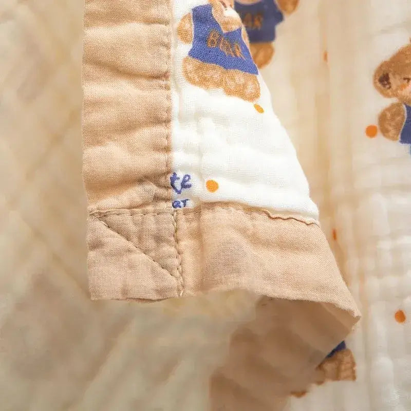 Asciugamano "Cotton Teddy Bear"- per neonati in cotone naturale 100% a sei strati
