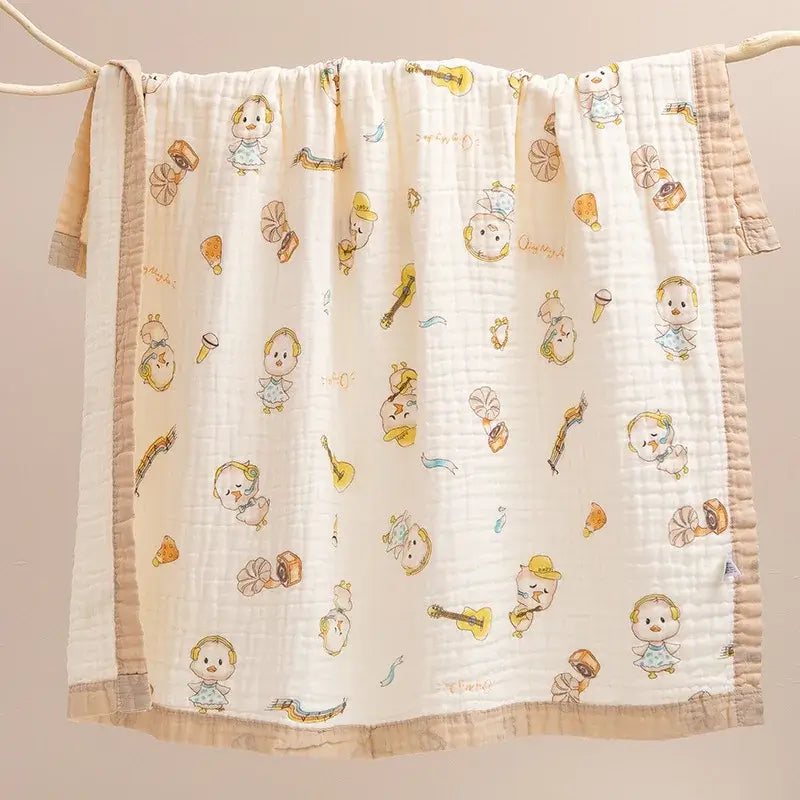 Asciugamano "Cotton Teddy Bear"- per neonati in cotone naturale 100% a sei strati