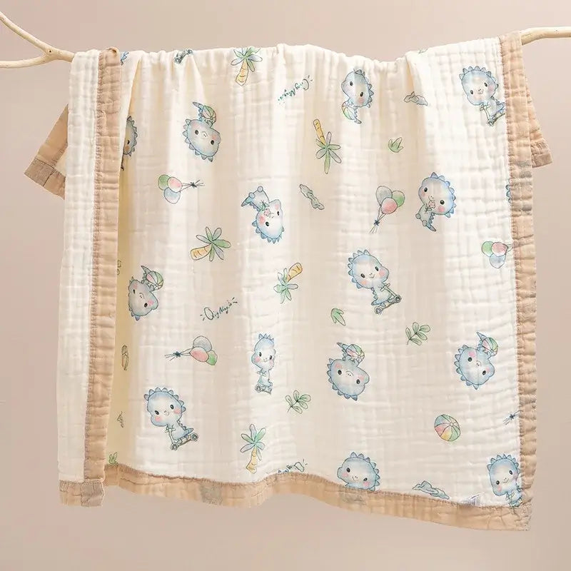 Asciugamano "Cotton Teddy Bear"- per neonati in cotone naturale 100% a sei strati