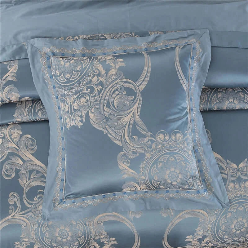 Set Biancheria da Letto "Jacquard Resort" - in seta di raso stile jackard.