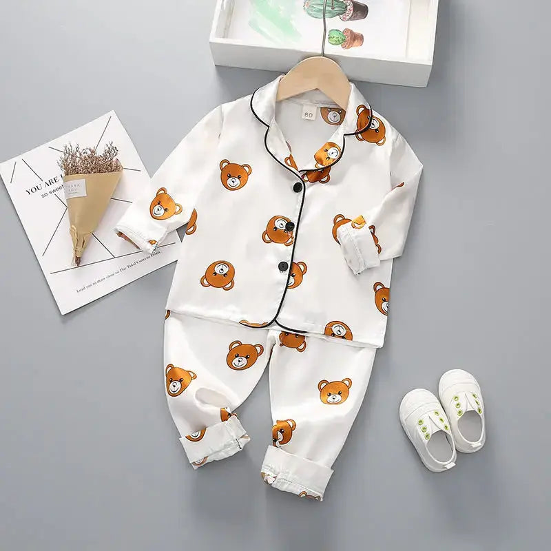 Pigiama "Baby-Boss Teddy" - Solo per piccoli Lord già con un tocco di stile dai primi mesi! - da 4 mesi a 3 anni