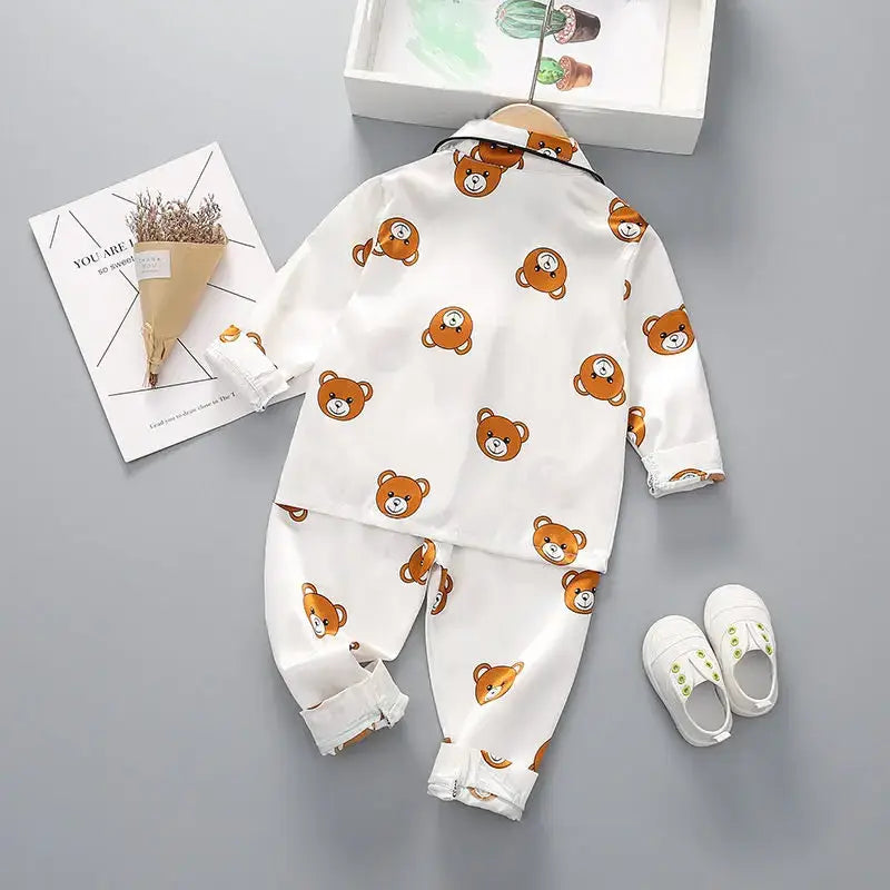 Pigiama "Baby-Boss Teddy" - Solo per piccoli Lord già con un tocco di stile dai primi mesi! - da 4 mesi a 3 anni