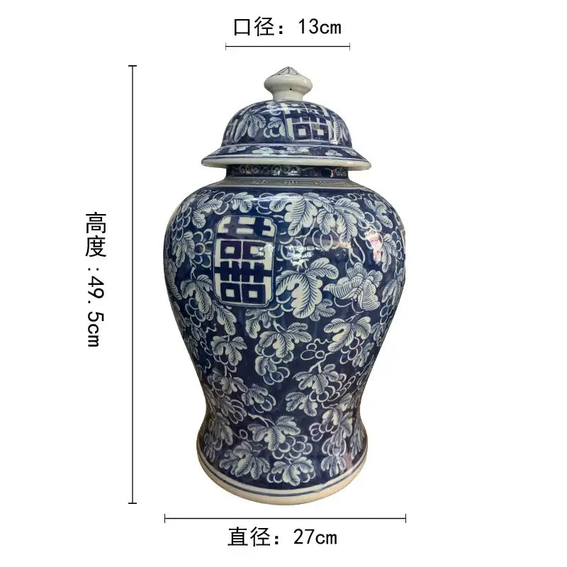 Blu Vaso Ampolla "Cina Resort" - Vaso di Porcellana Tradizionale Blu Cinese - l'Oriente arriva direttamente a casa sua al massimo della sua eleganza senza tempo.