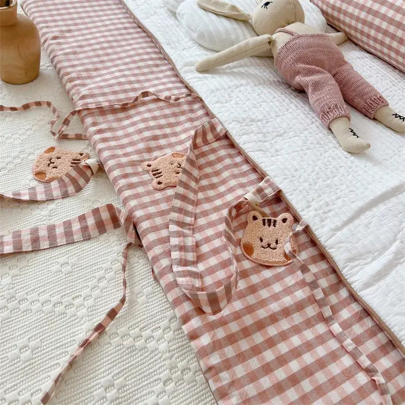 Materasso-Borsa Portatile "Cute Teddy Furry" per Culla e Lettino - in cotone naturale