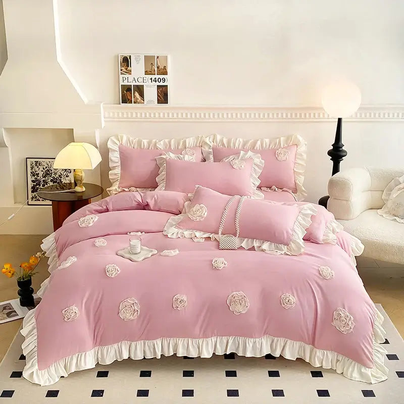 Set Biancheria da Letto "Principessa Baroque" per letti singoli e matrimoniali - Solo per principesse EXTRA!
