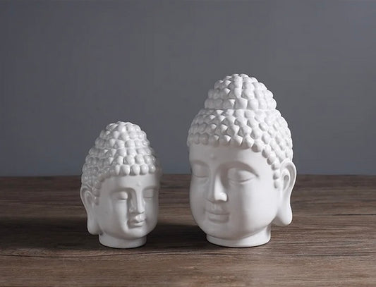 Testa di Buddha "Thai Resort" - in Ceramica Smaltata.