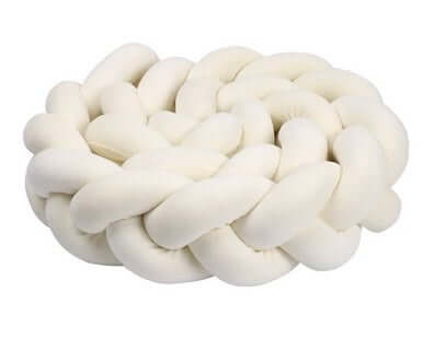 Cuscino Antiurti Intrecciato "Fluffy Braid" per Culle - disponibile in diversi colori e metrature