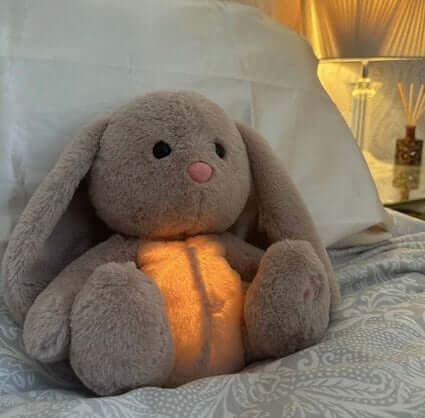 Peluche Coniglio "Battito e Respiro" - Il tuo bambino non si sentirà mai più solo