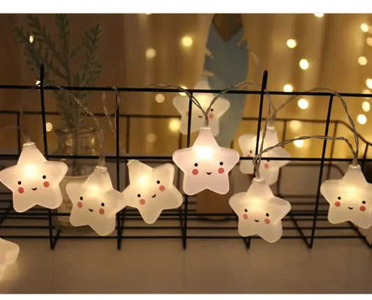 Ghirlanda "Stella" e "Nuvola" a LED - per decorazione camerette e baldacchini