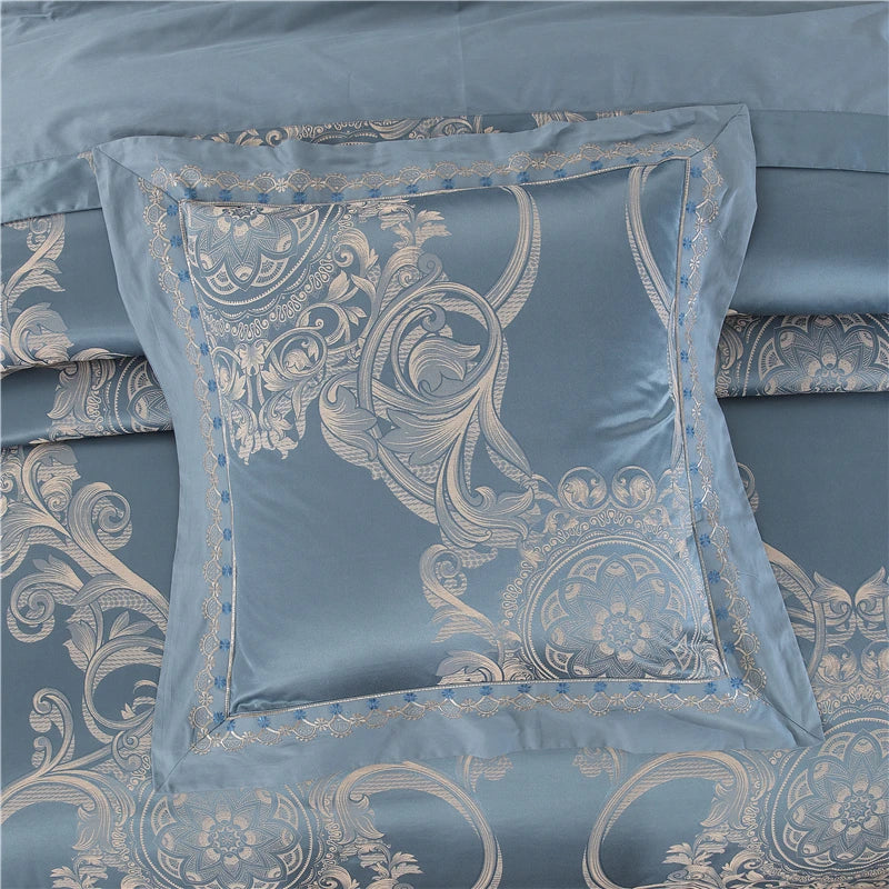 Set Biancheria da Letto "Jacquard Resort" - in seta di raso stile jackard.