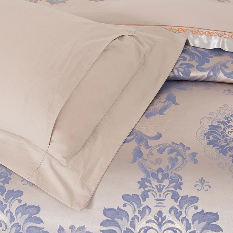 Set Biancheria da Letto "Jacquard Resort" - in seta di raso stile jackard.