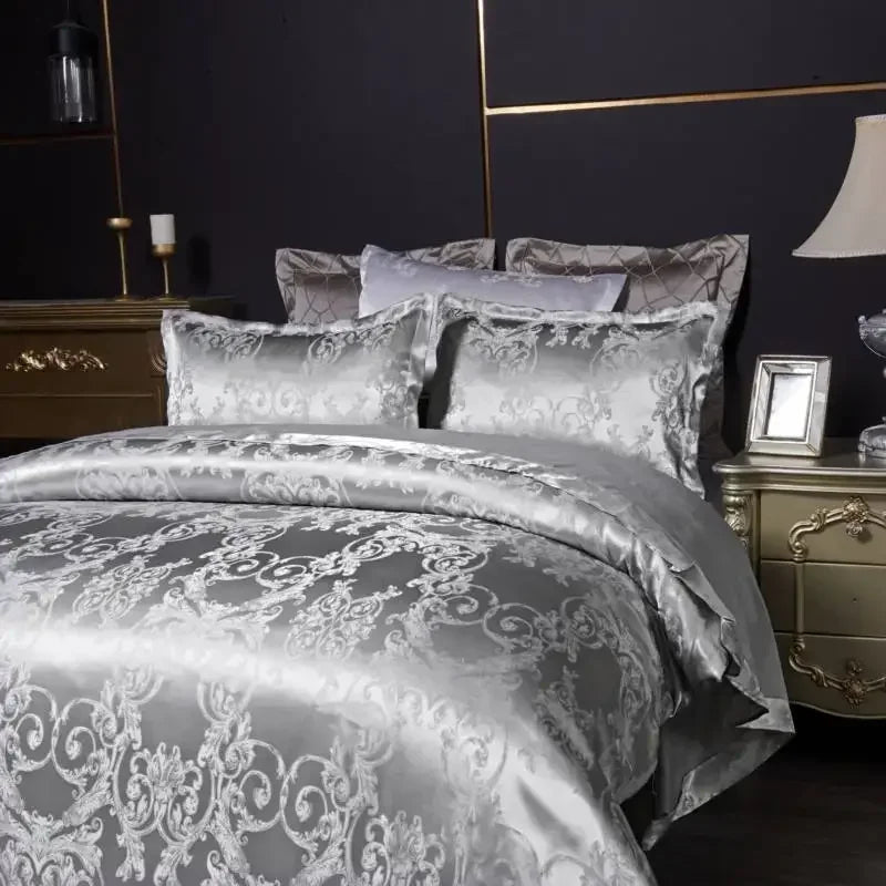 Set Biancheria da Letto "Jacquard Safari" - con motivo in tecnica Jaquard