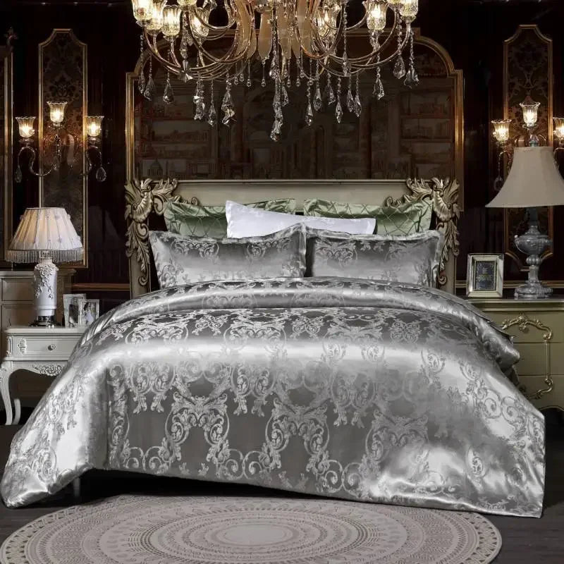 Set Biancheria da Letto "Jacquard Safari" - con motivo in tecnica Jaquard