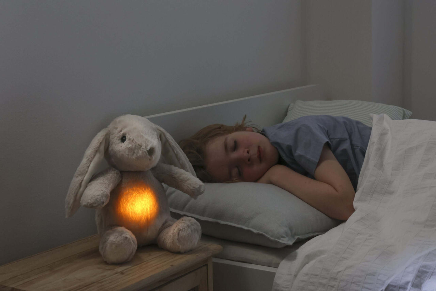 Peluche Coniglio "Battito e Respiro" - Il tuo bambino non si sentirà mai più solo
