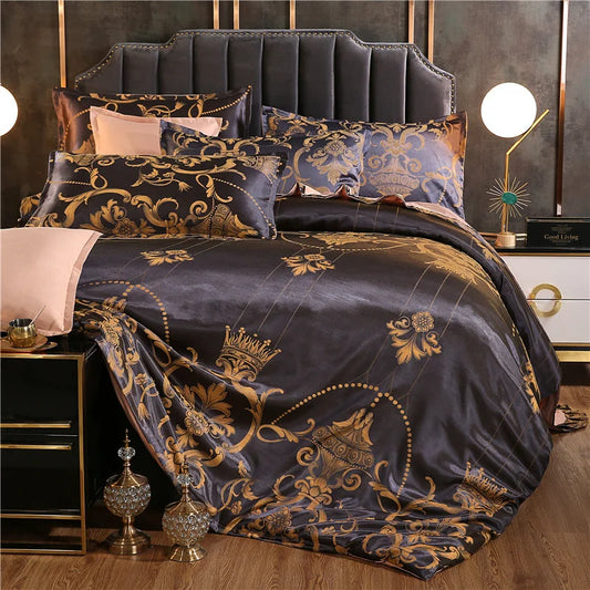 Set Biancheria da Letto "Jacquard Safari" - con motivo in tecnica Jaquard