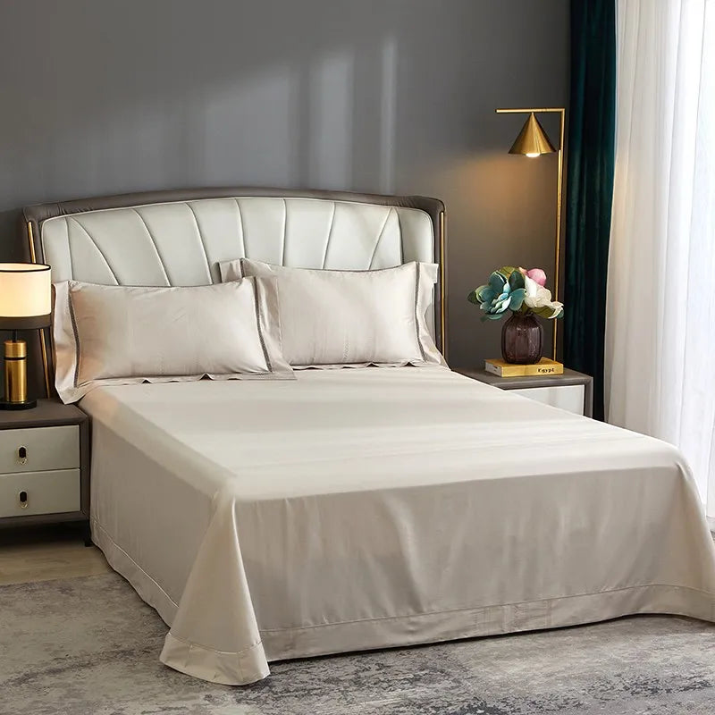 Set Biancheria da Letto "Mykonos Resort" - in Cotone Egiziano naturale in stile Jacquard