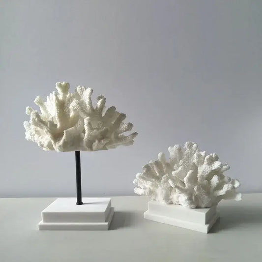 Fermaoggetti Statua "Coral Nizza" - con Corallo Sintetico in Resina Acrilica in diversi modelli.