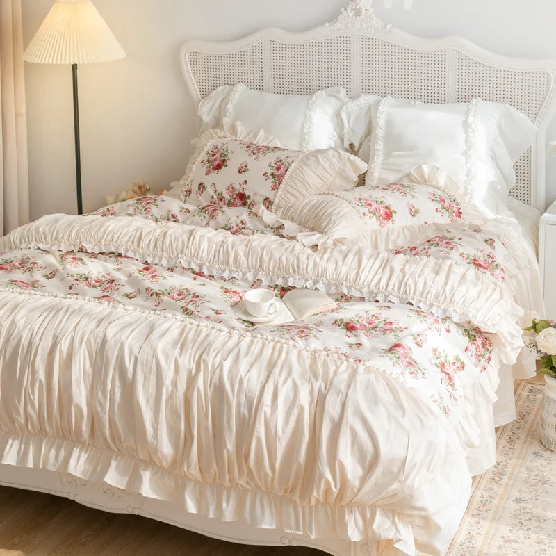 Set Biancheria Letto "Principessa delle Rose" - Porta le brezza di un giardino nella cameretta della tua principessa. Avrai la primavera tutto l'anno!