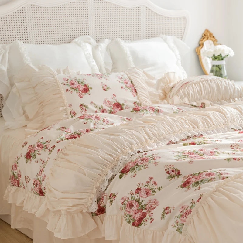 Set Biancheria Letto "Principessa delle Rose" - Porta le brezza di un giardino nella cameretta della tua principessa. Avrai la primavera tutto l'anno!